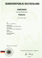Patent für Einschießgerät in Deutschland